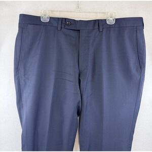 Ted Baker Jefferson Pants Mens 38x34 Blue Wool Dress Flat‎ Front Canada